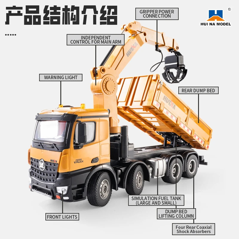 HUINA 1538 RC TIPPER TRUCK – Huina Construction Toys