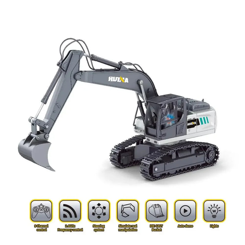 Huina 1559 Remote Control Excavator + Dump truck Set
